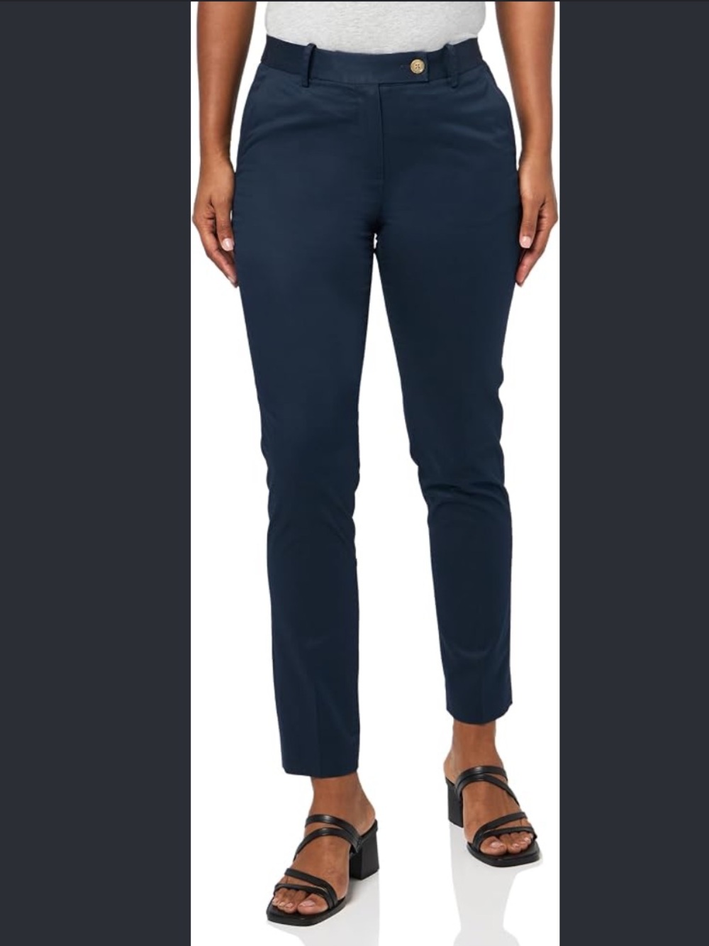 Brooks Brothers Navy Regular Fit Stretch Lightweight Cotton Chino Pant